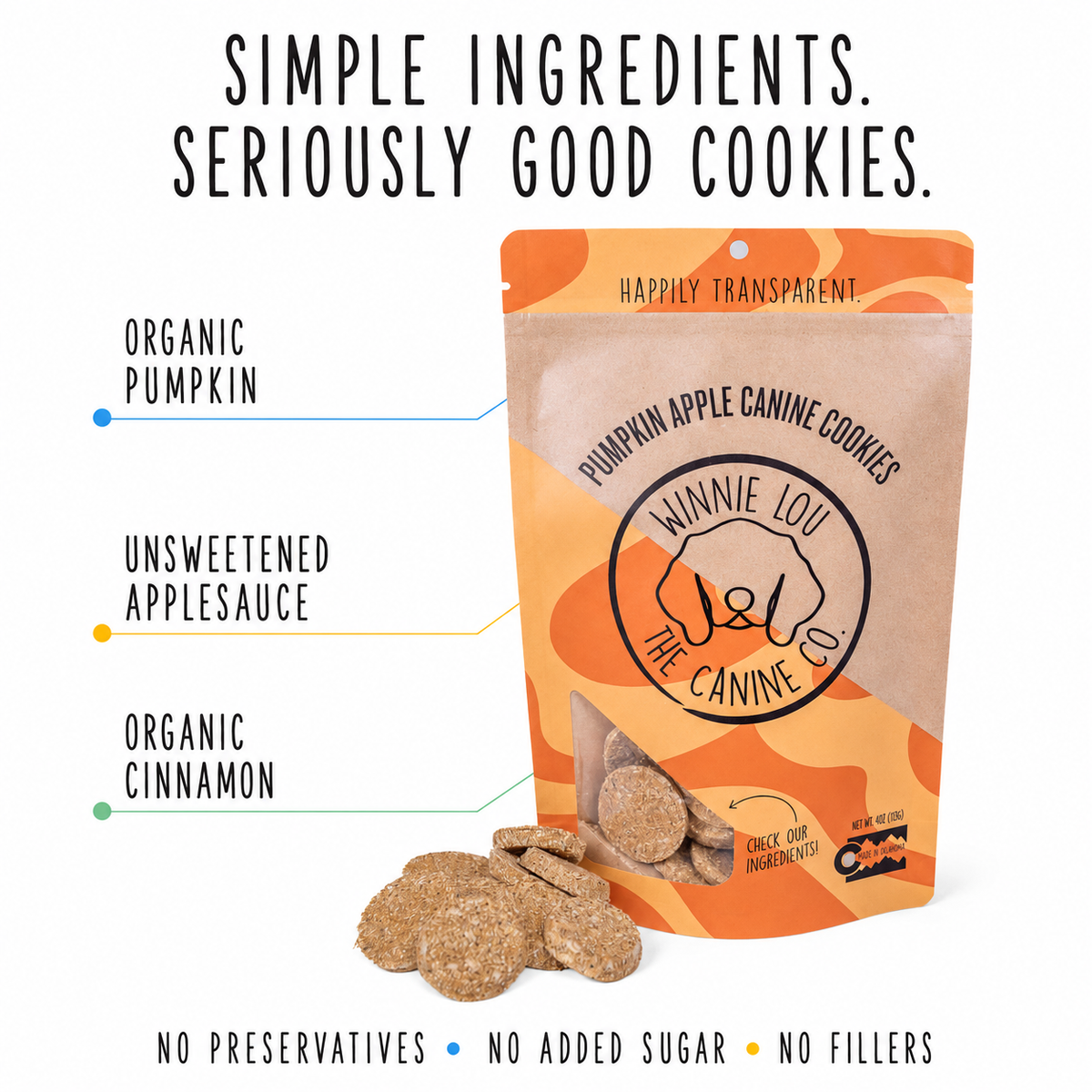 Pumpkin Apple Canine Cookie