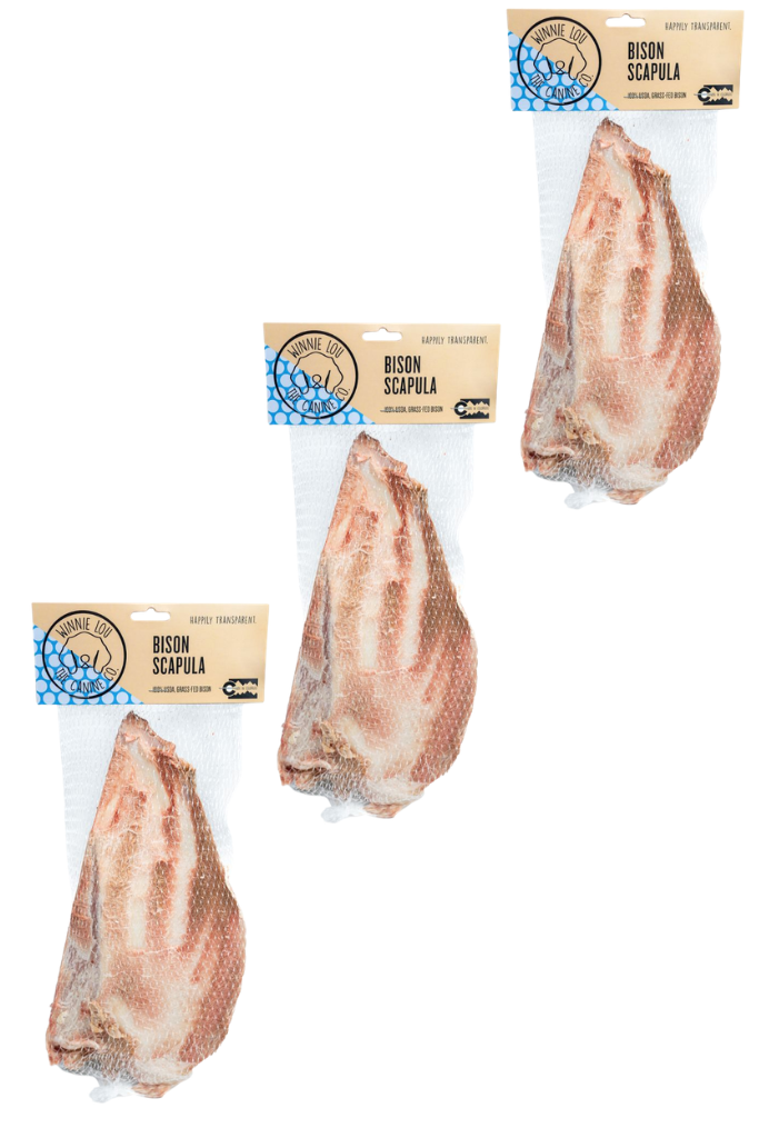 Bison Scapula Chew (Original) - 3-pack Bundle
