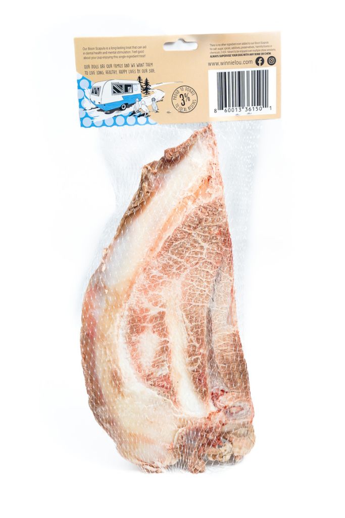 Bison Scapula Chews - Wholesale (Case of 16)
