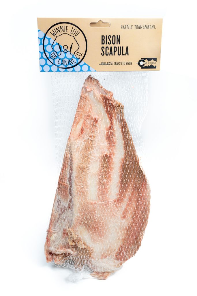 Bison Scapula Chews - Wholesale (Case of 16)