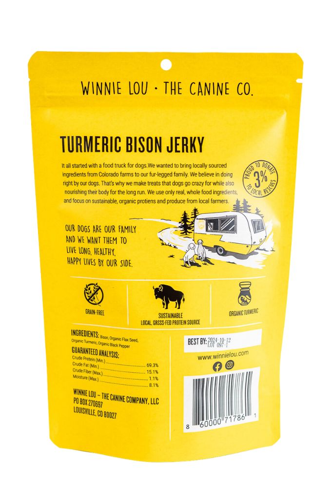 Bison Turmeric Jerky - Wholesale.
