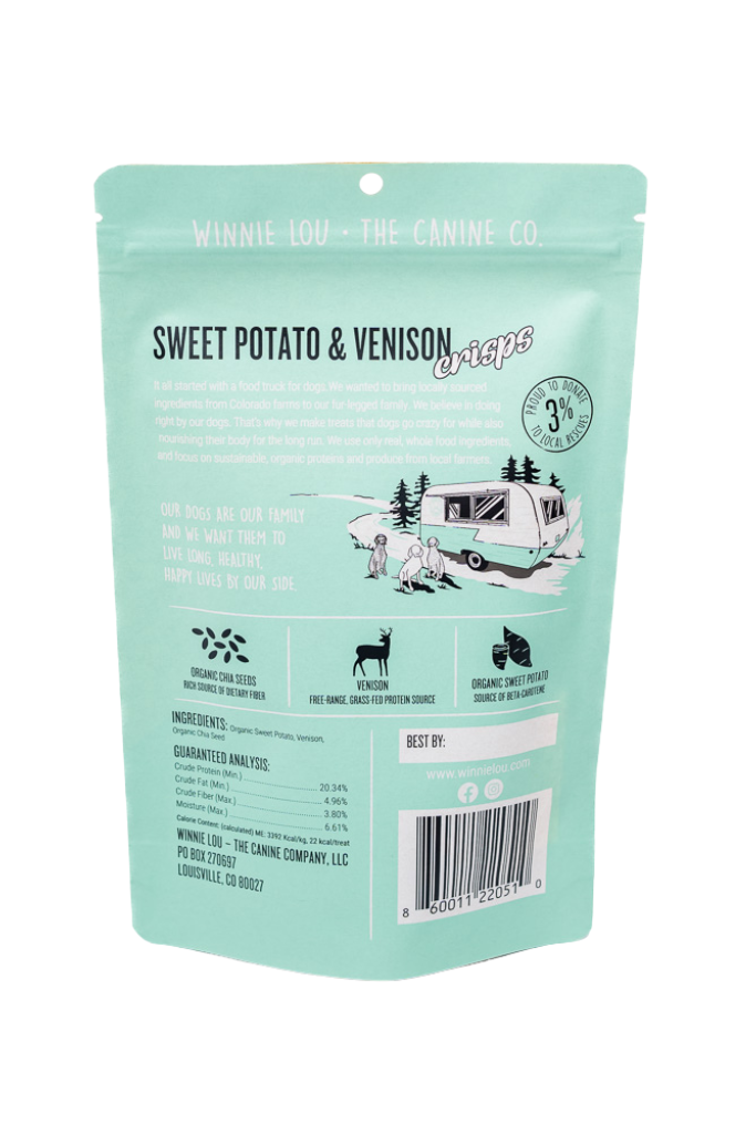 Sweet Potato & Venison Crisps